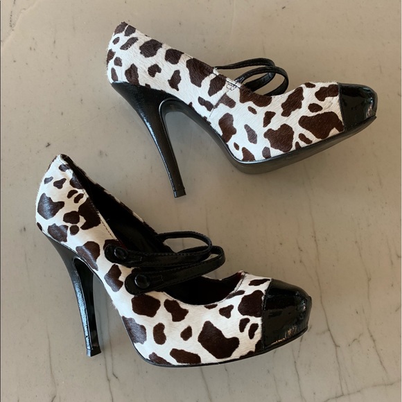 dalmatian print heels